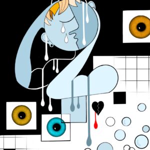 This artwork captures the moment after manipulation is exposed—when clarity arrives, but comfort does not. It is the unbearable honesty of knowing, standing alone, soaked in awareness, with no way to turn the water off.